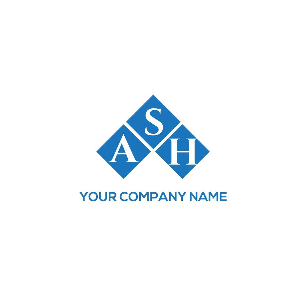 ASH letter logo design on white background. ASH creative initials letter logo concept. ASH letter design. vector