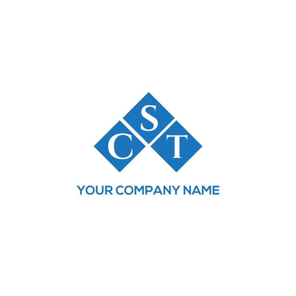 concepto de logotipo de letra de iniciales creativas cst. cst letter design.cst letter logo design sobre fondo blanco. concepto de logotipo de letra de iniciales creativas cst. diseño de letra cst. vector