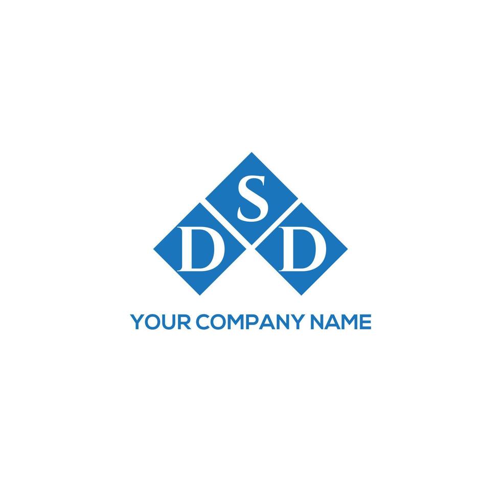 diseño de logotipo de letra dsd sobre fondo blanco. concepto de logotipo de letra de iniciales creativas dsd. diseño de letras dsd. vector