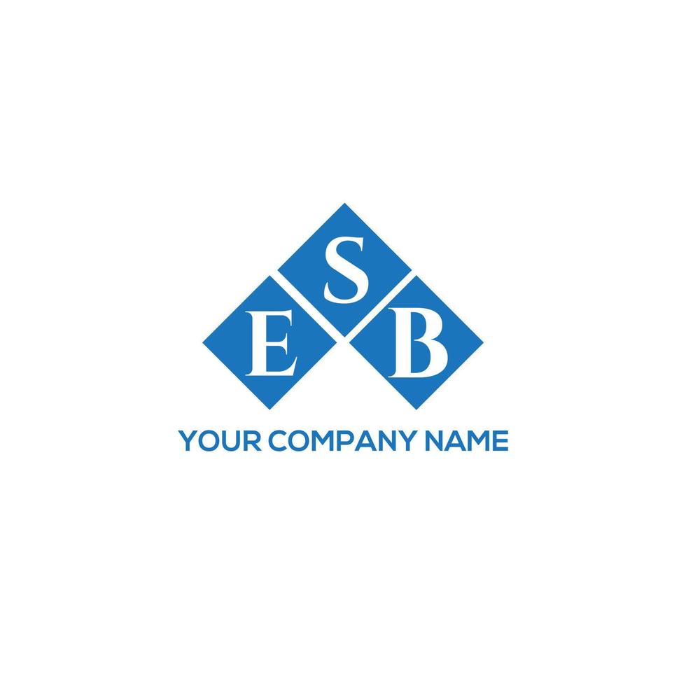ESB letter logo design on white background. ESB creative initials letter logo concept. ESB letter design. vector