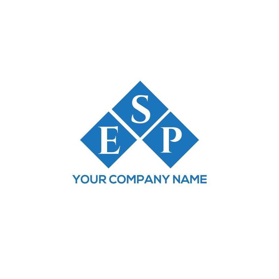 ESP letter logo design on white background. ESP creative initials letter logo concept. ESP letter design. vector