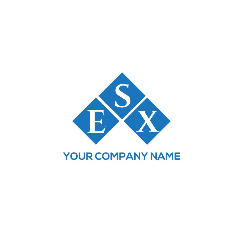 ESX creative initials letter logo concept. ESX letter design.ESX letter logo design on white background. ESX creative initials letter logo concept. ESX letter design. vector