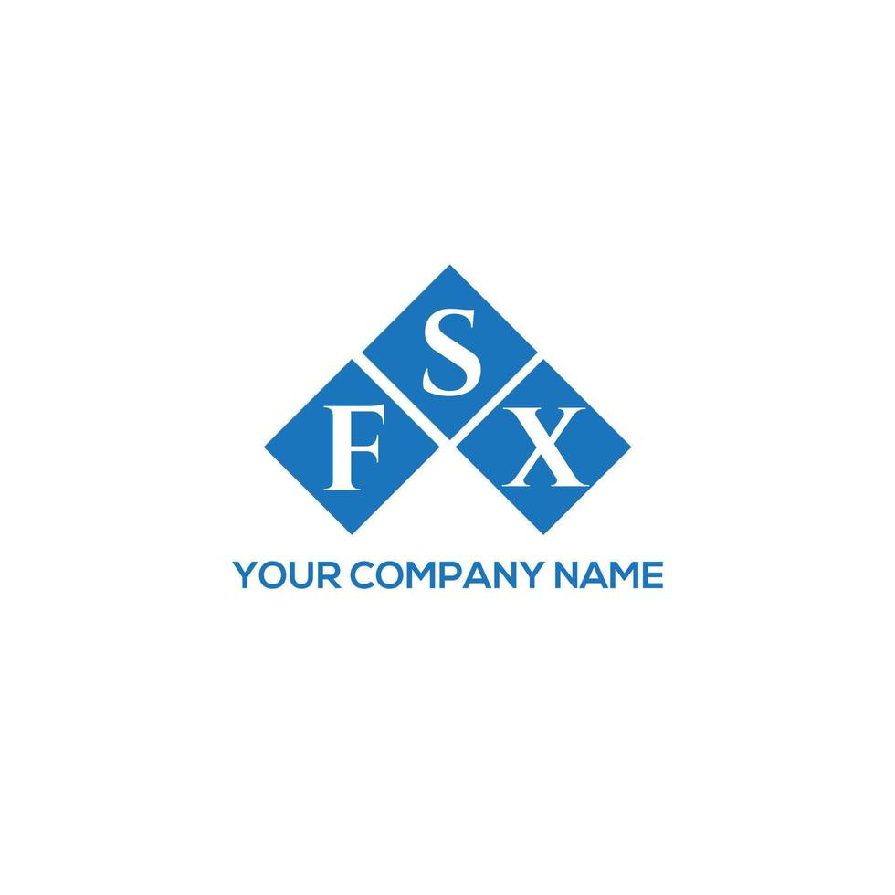 FSX letter logo design on white background. FSX creative initials letter logo concept. FSX letter design. vector