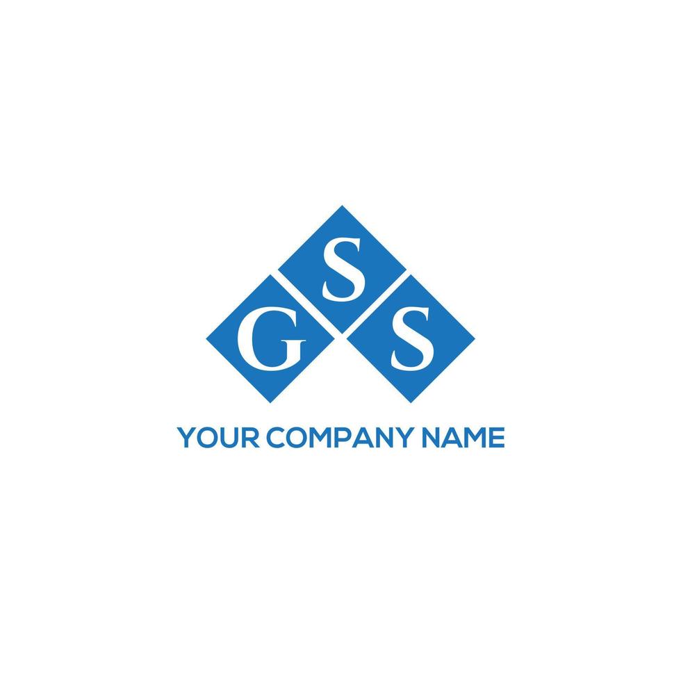 GSS letter logo design on white background. GSS creative initials letter logo concept. GSS letter design. vector