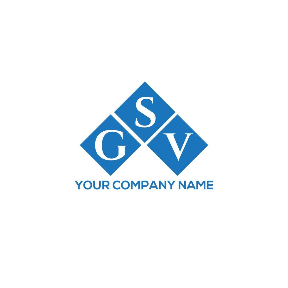 GSV letter logo design on white background. GSV creative initials letter logo concept. GSV letter design. vector