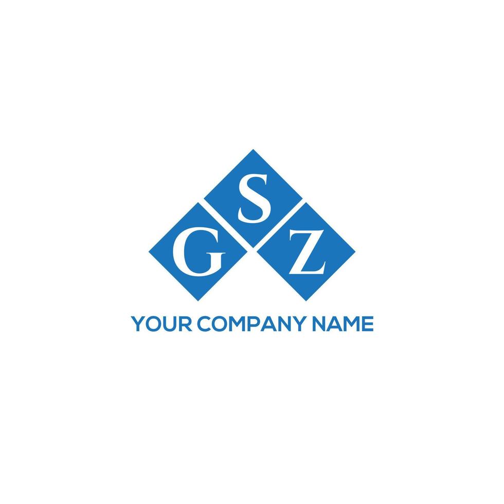 GSZ letter logo design on white background. GSZ creative initials letter logo concept. GSZ letter design. vector