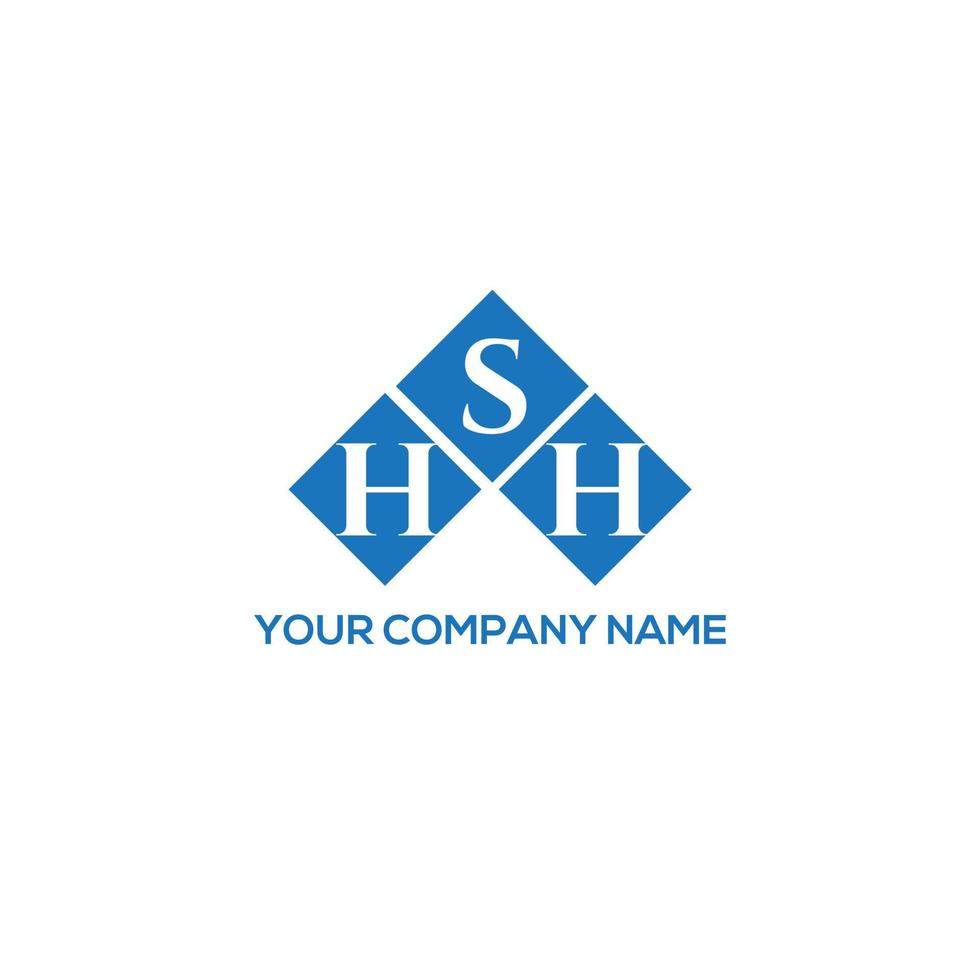 diseño de logotipo de letra hsh sobre fondo blanco. concepto de logotipo de letra de iniciales creativas hsh. diseño de carta hsh. vector