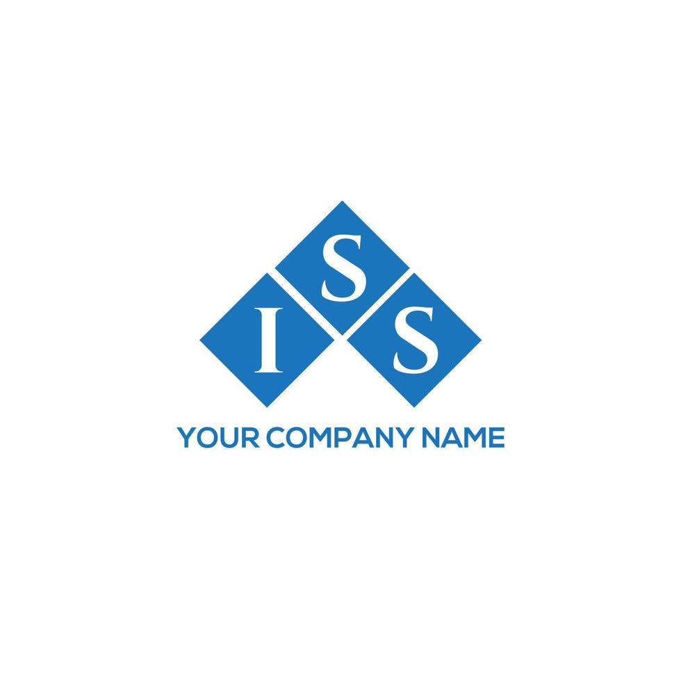ISS letter logo design on white background. ISS creative initials letter logo concept. ISS letter design. vector