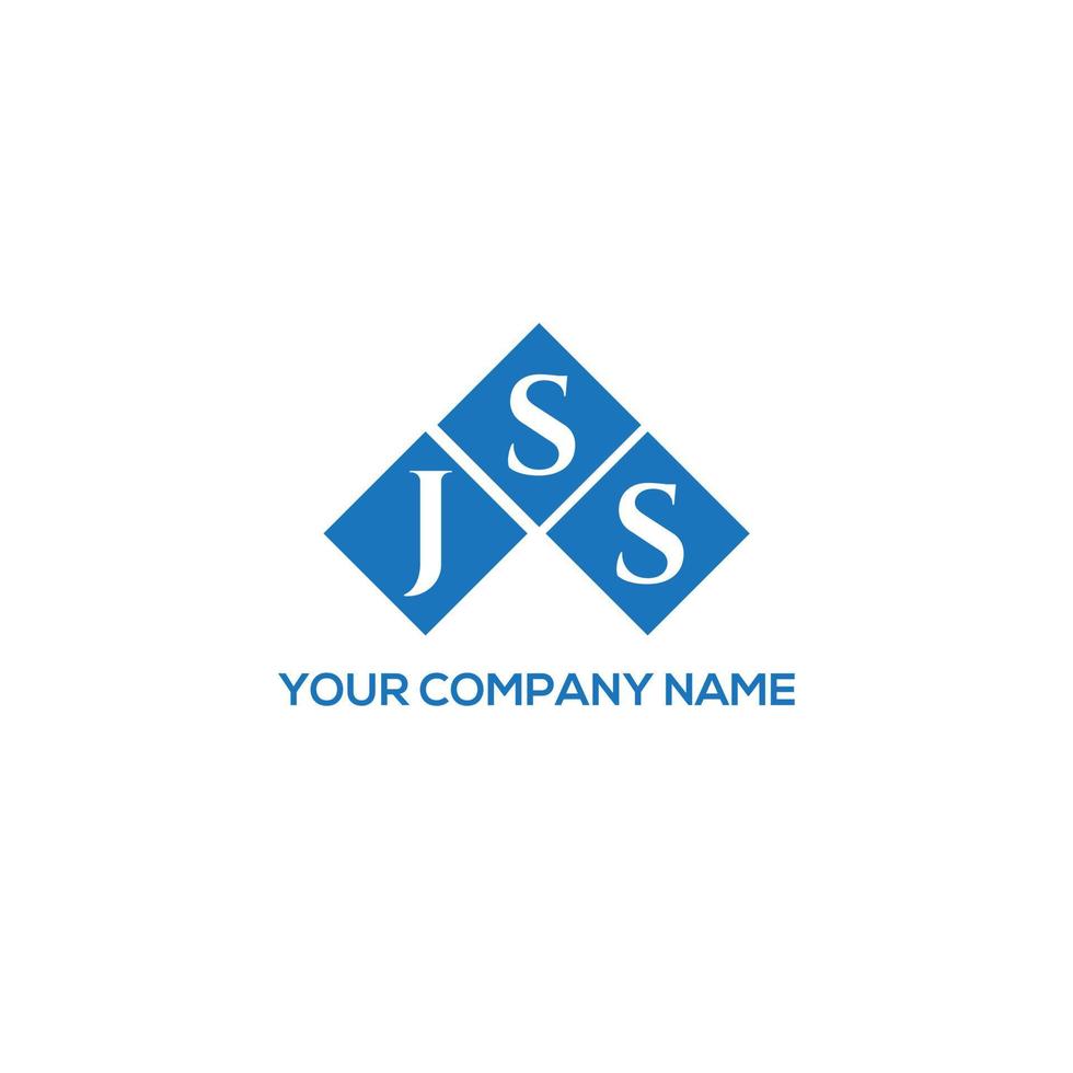 diseño de logotipo de letra jss sobre fondo blanco. concepto de logotipo de letra de iniciales creativas jss. diseño de letras jss. vector