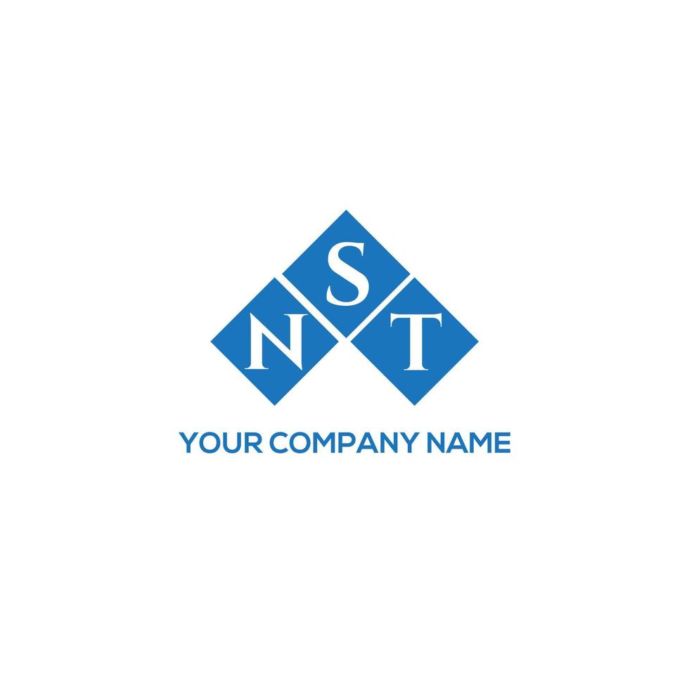 concepto de logotipo de letra de iniciales creativas nst. diseño de letra nst. Diseño de logotipo de letra nst sobre fondo blanco. concepto de logotipo de letra de iniciales creativas nst. diseño de letra nst. vector