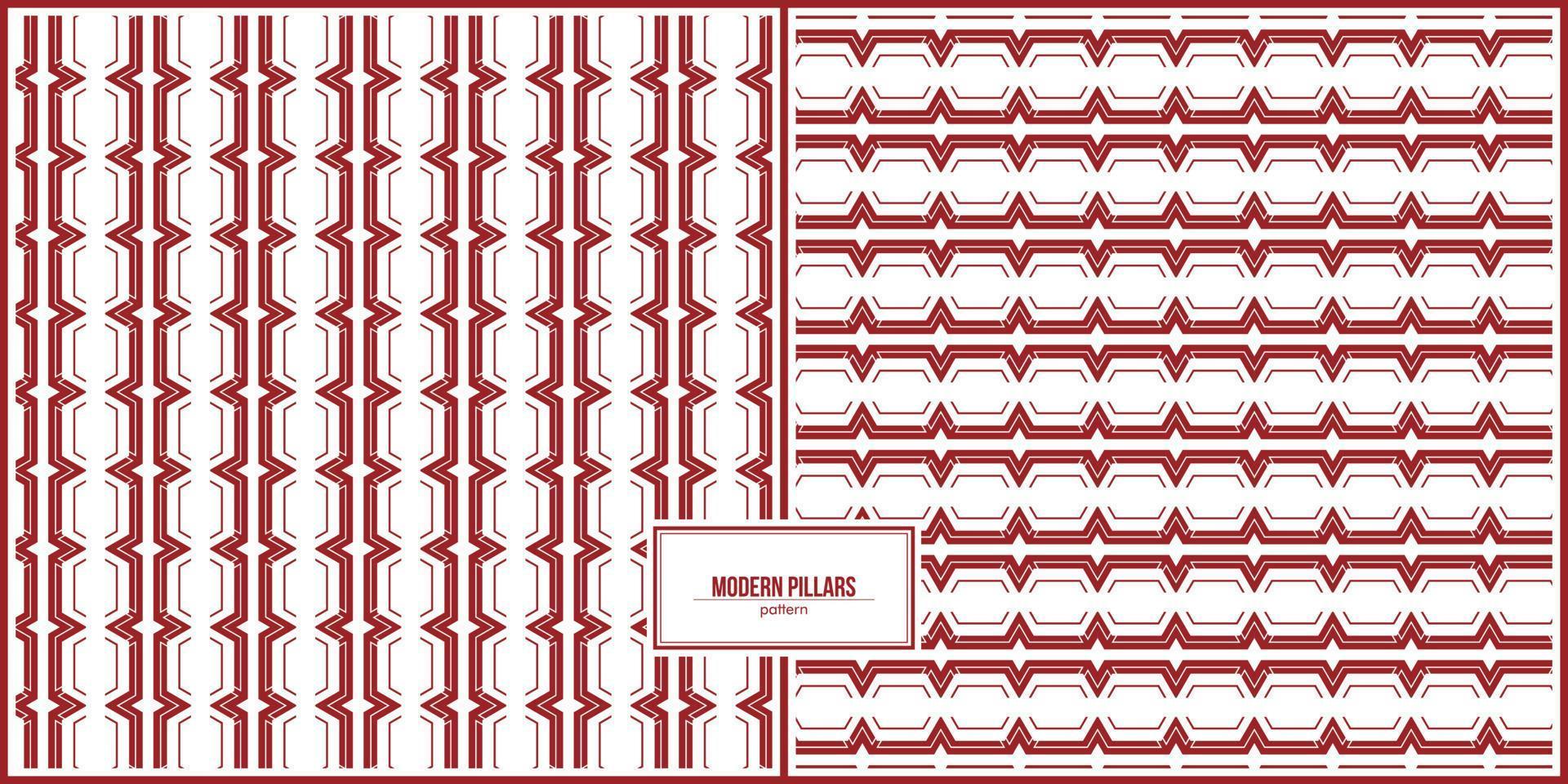 vertical and horizontal modern pillars pattern vector