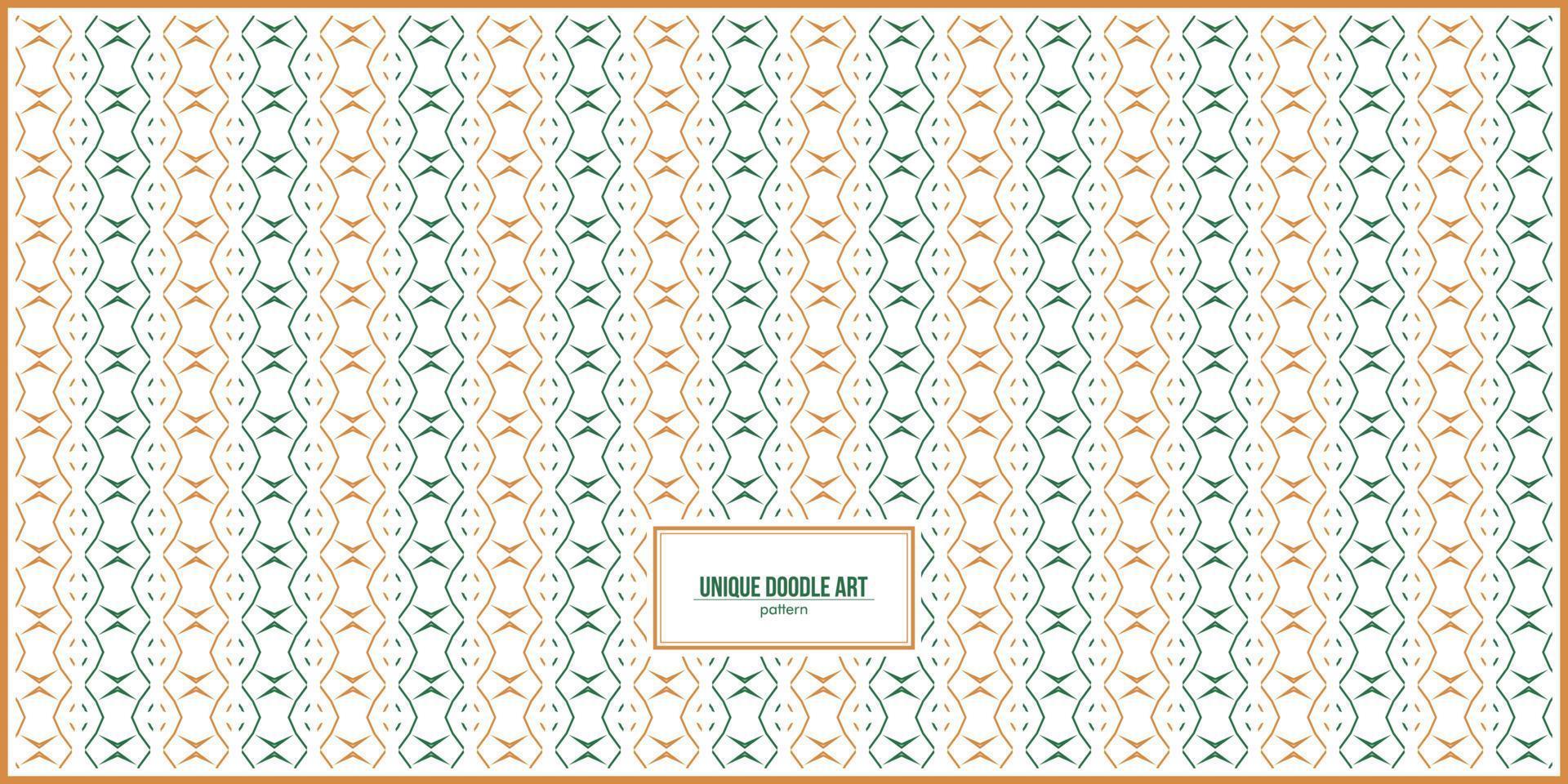 unique and colorful doodle art pattern vector