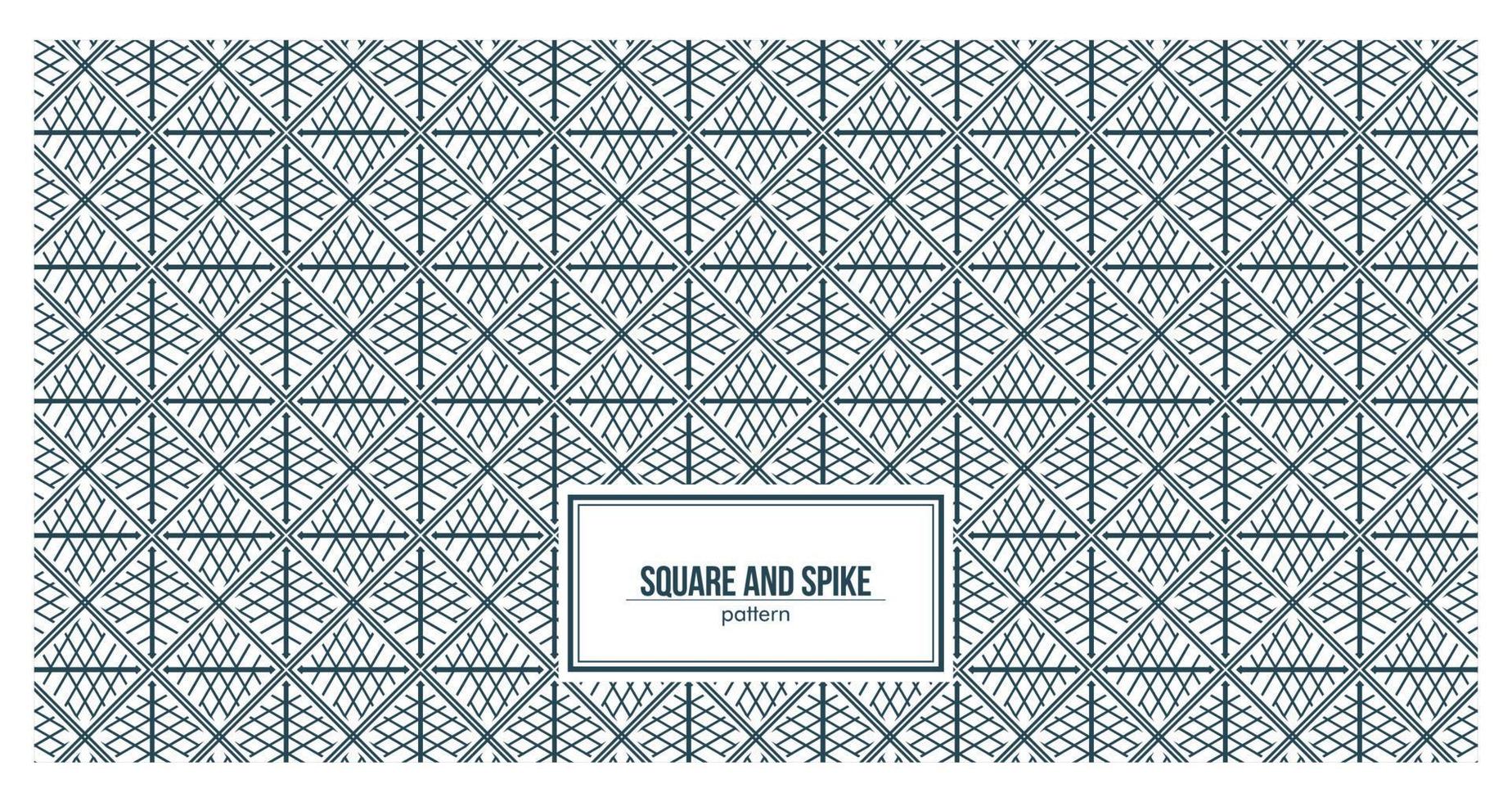 square pattern design combined with creative spike vector