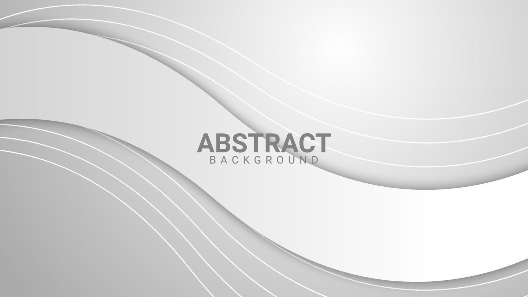 abstract background with gray curve lines vector