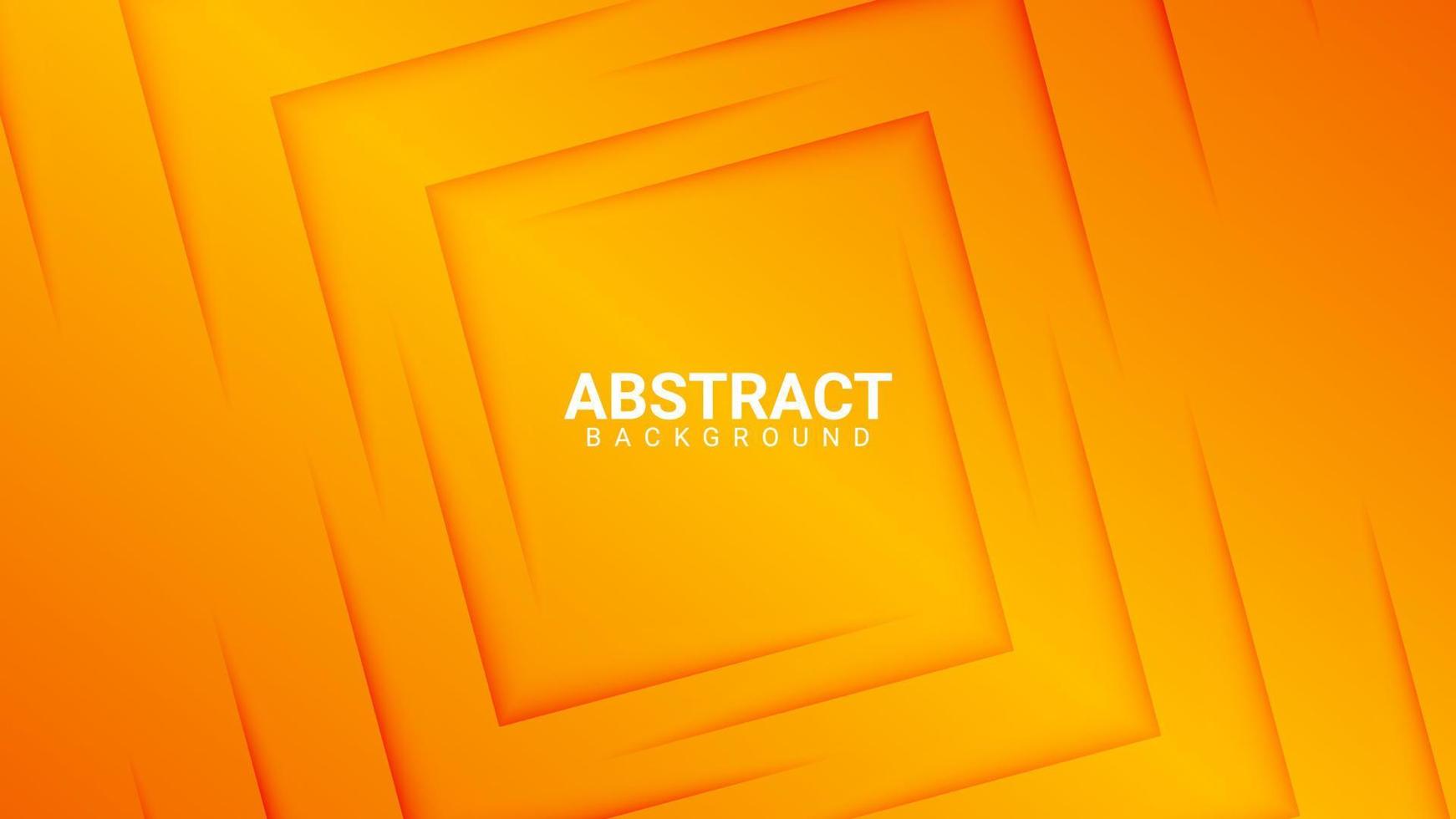 orange abstract background with square shadow effect vector