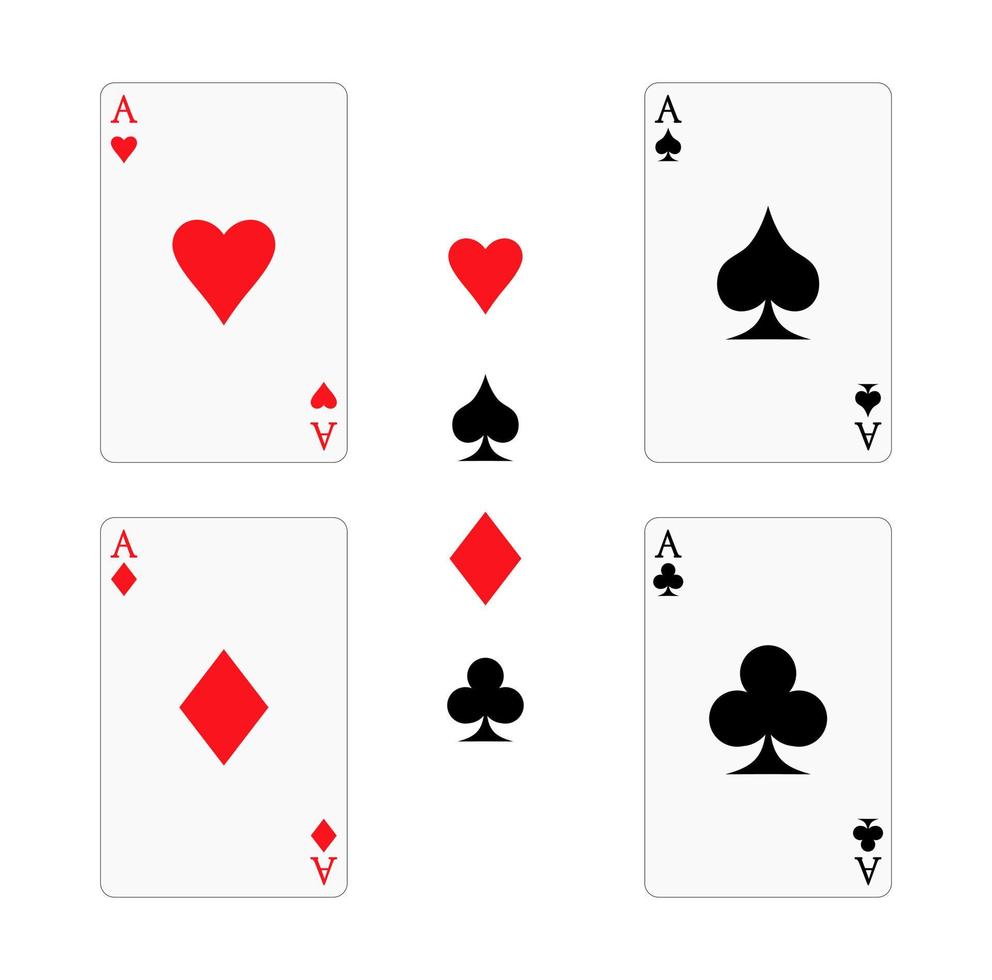 Ace card Suit diamond design illustration vector