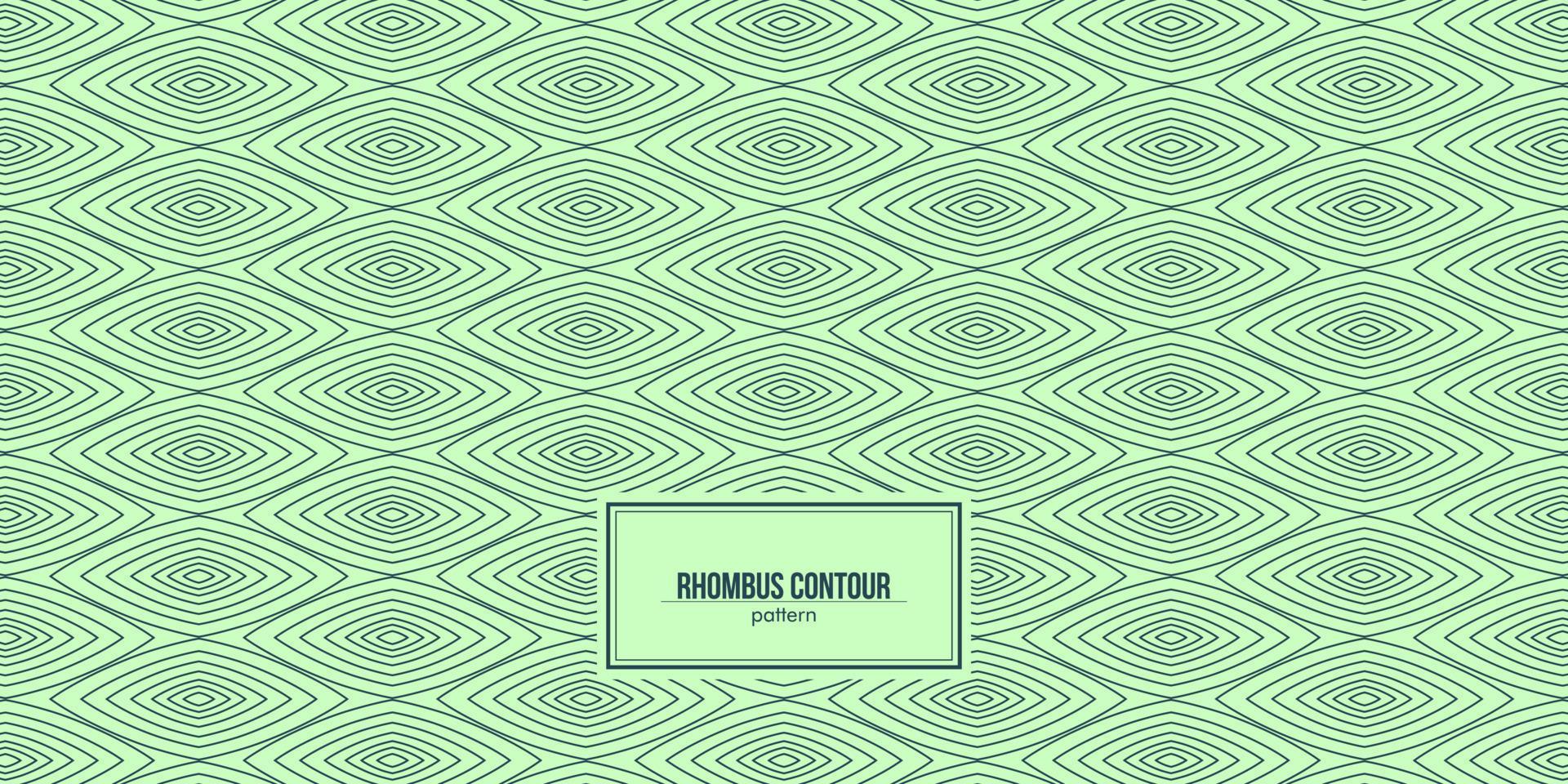 a contour-shaped pattern resembling a rhombus vector