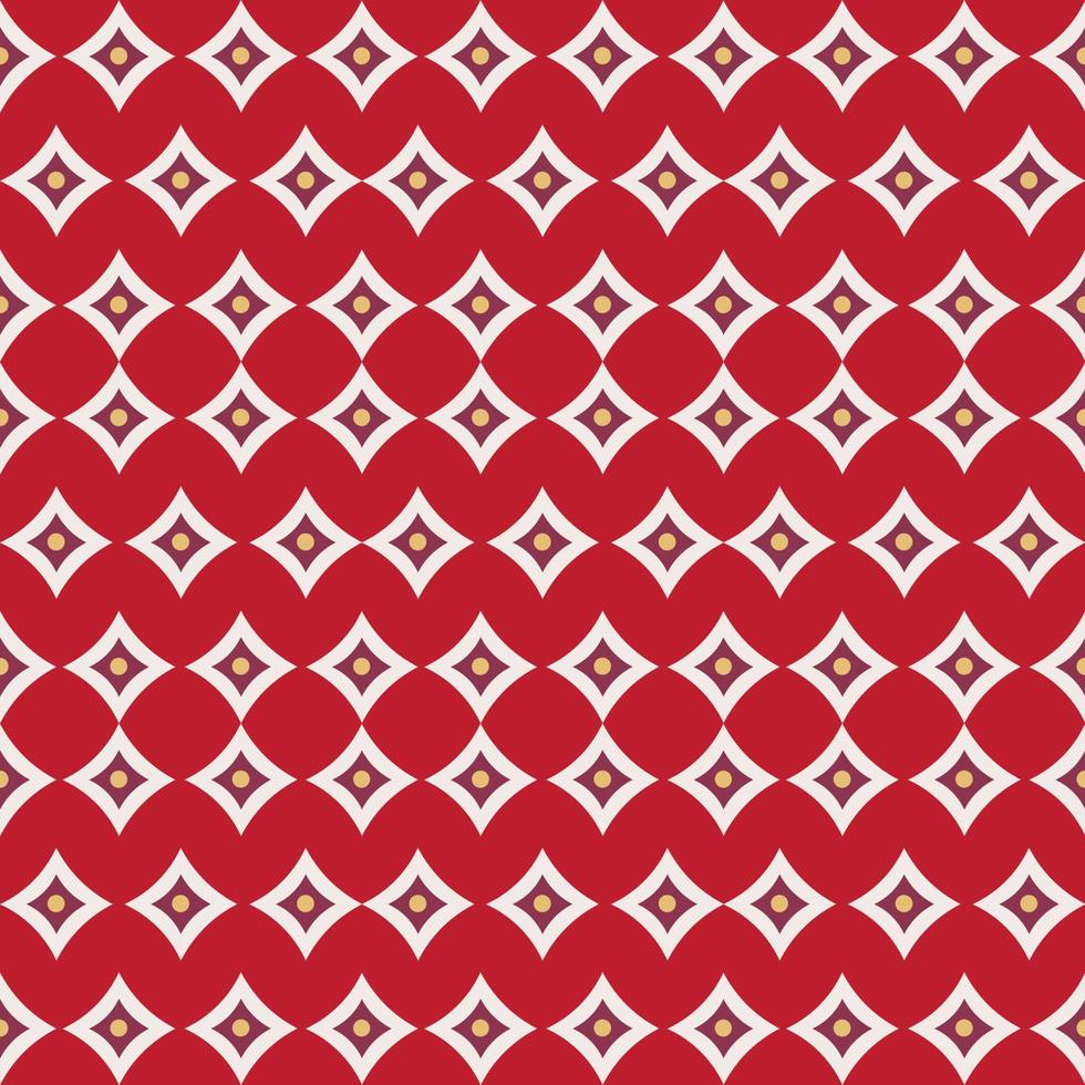 Floor tiles pattern in retro style vector