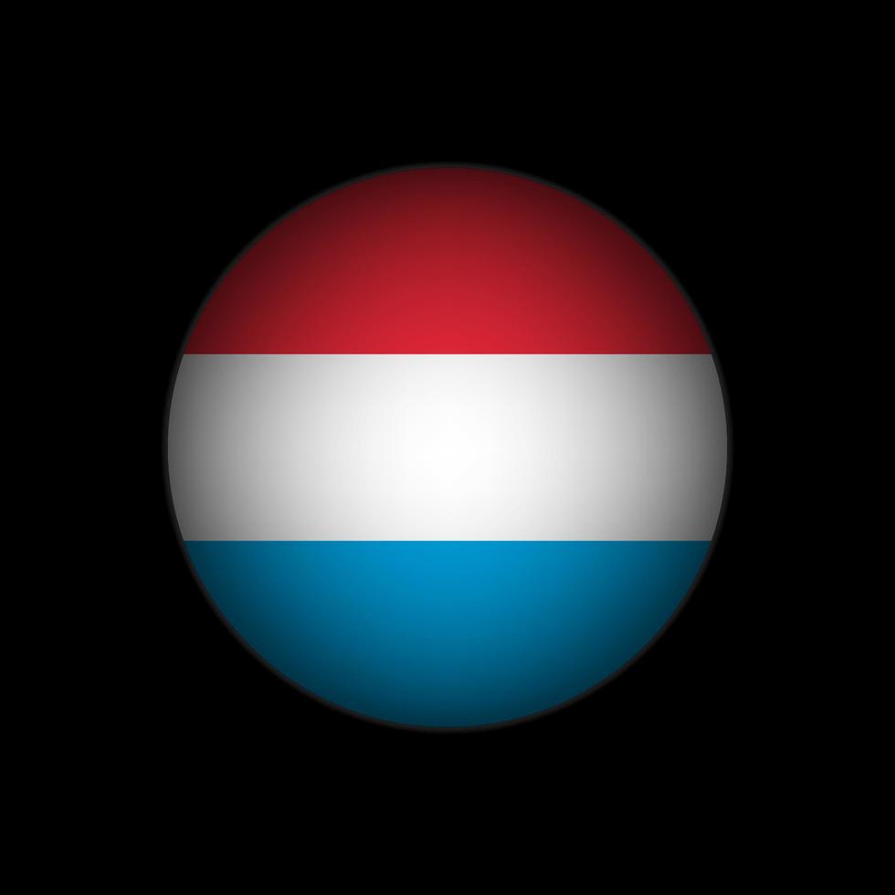 Country Luxembourg. Luxembourg flag. Vector illustration.