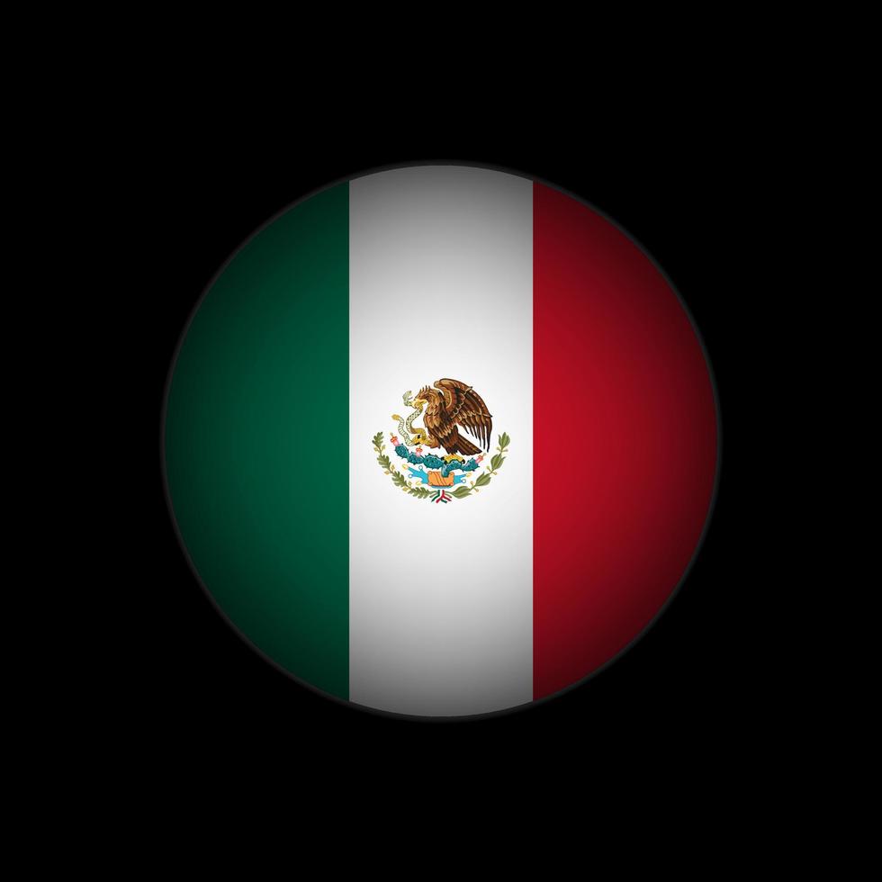 Country Mexico. Mexico flag. Vector illustration.