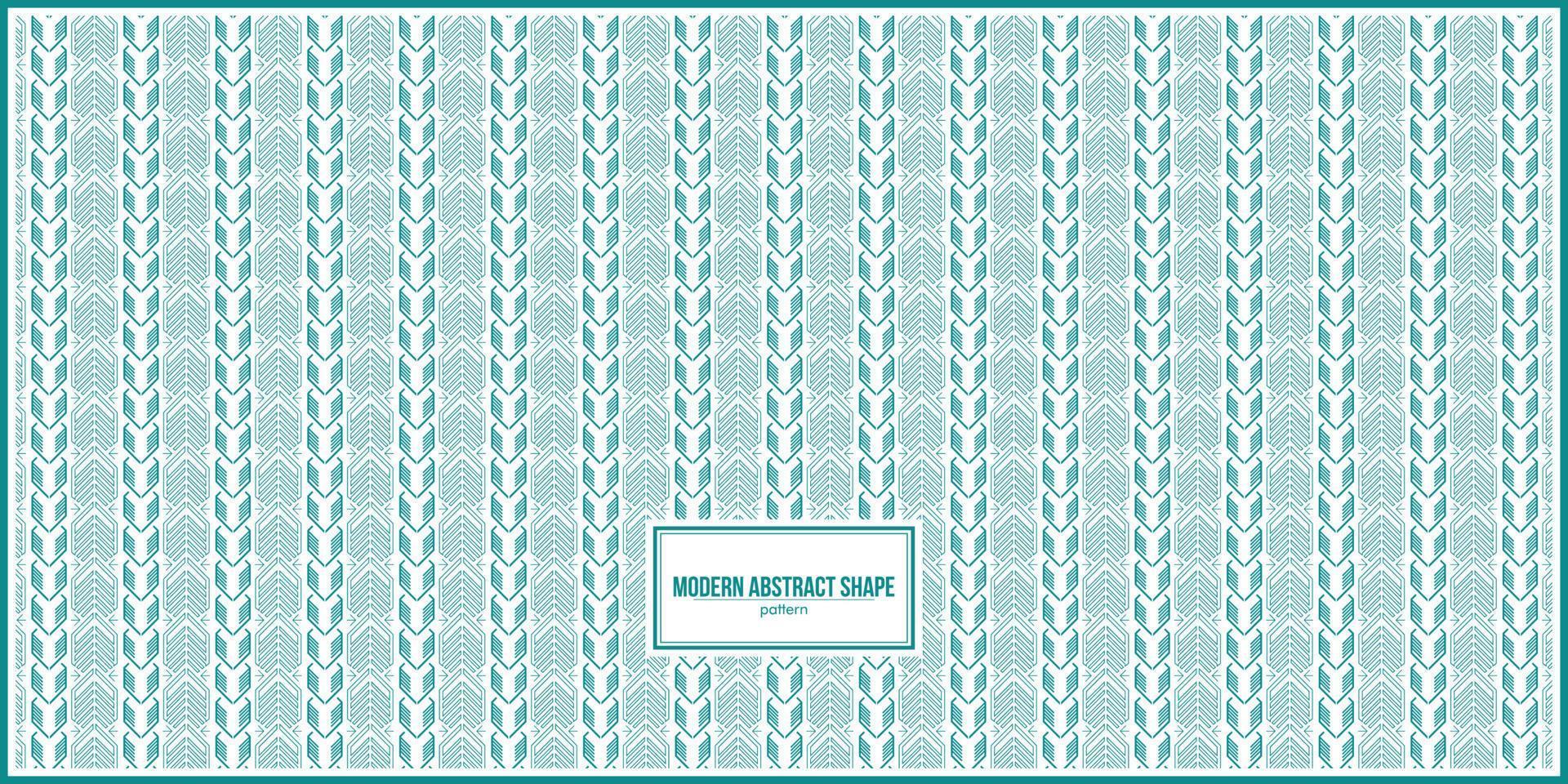 green modern abstract shape pattern vector