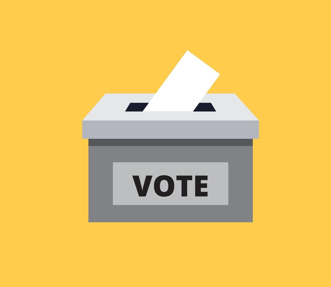 Voting and election concept vector