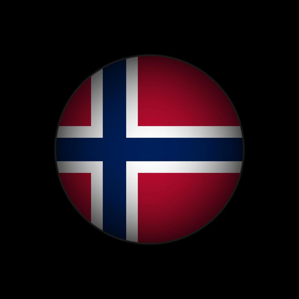 Country Norway. Norway flag. Vector illustration.