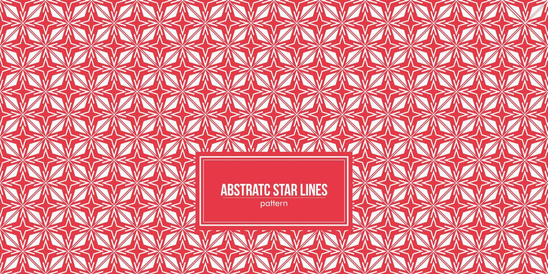 abstract star lines pattern with red background vector