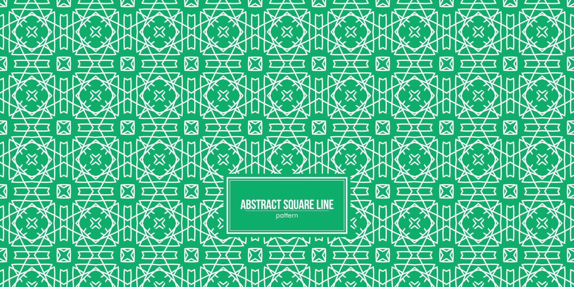 abstract square line pattern with star shape in the middle vector