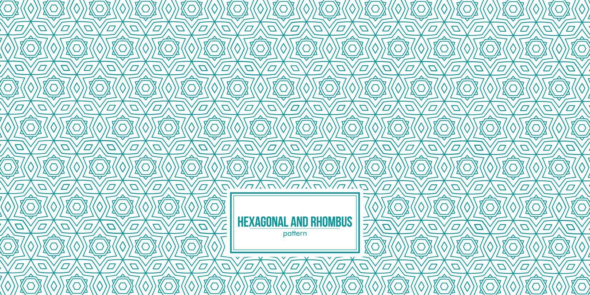 mandala made of hexagonal and rhombus shape pattern vector