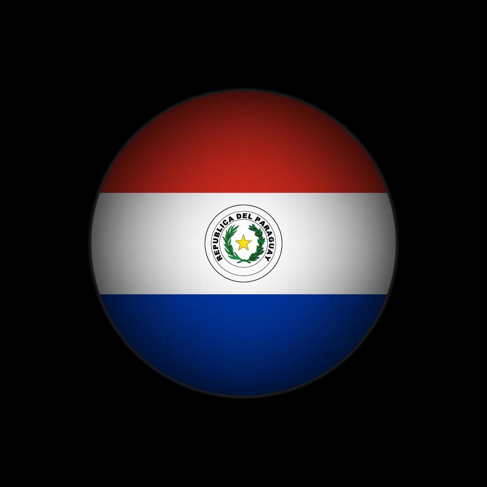 Country Paraguay. Paraguay flag. Vector illustration.