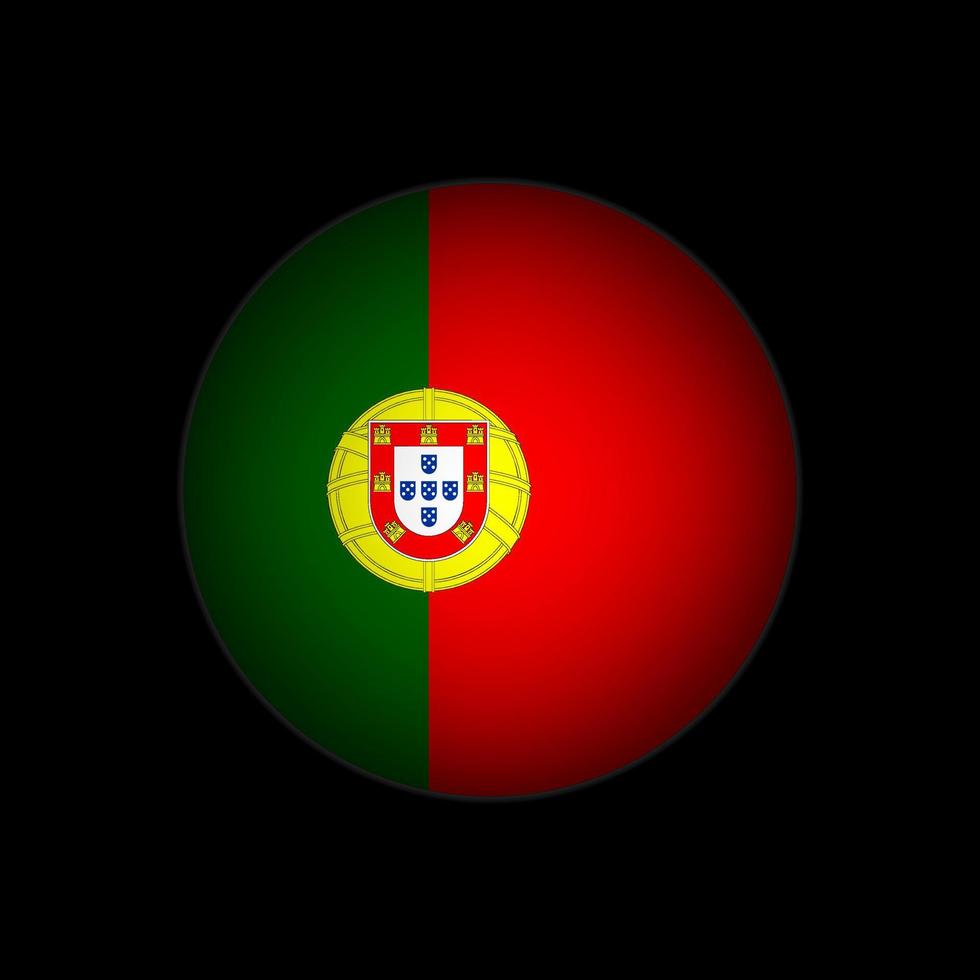 Country Portugal. Portugal flag. Vector illustration.