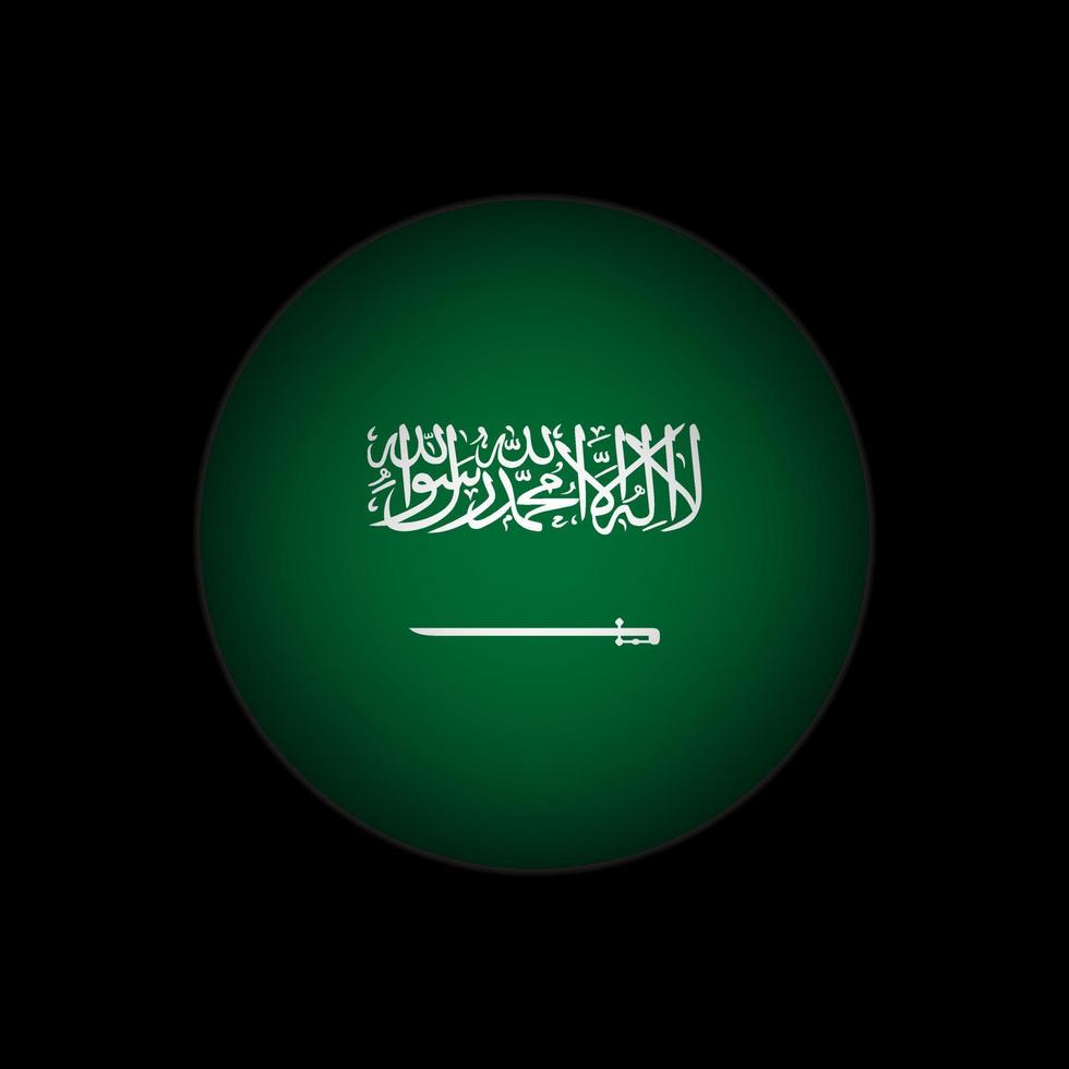 Country Saudi Arabia. Saudi Arabia flag. Vector illustration.
