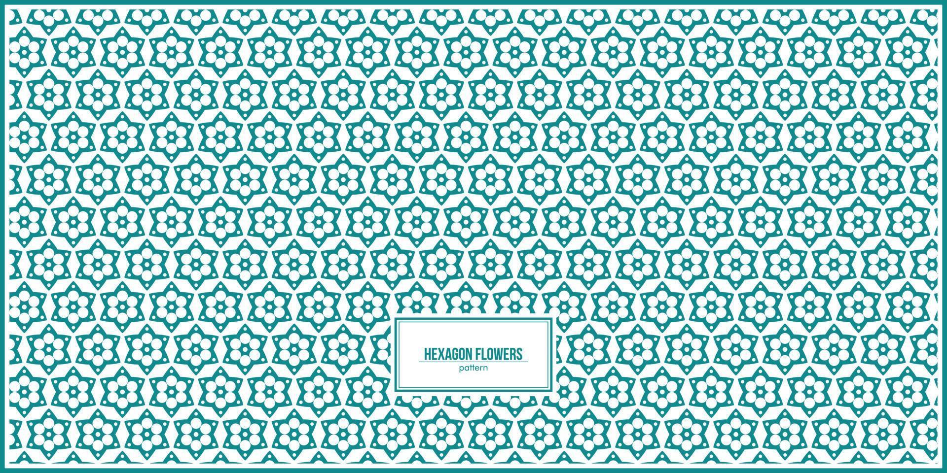 colorful hexagon flowers pattern with many holes vector