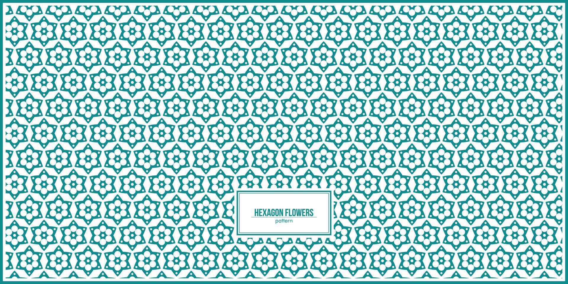 colorful hexagon flowers pattern with many holes vector