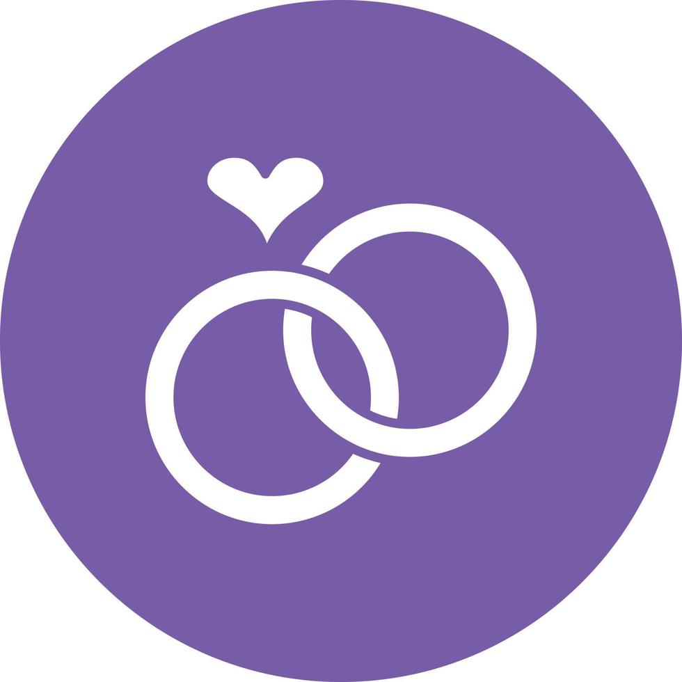 Rings Glyph Circle Background Icon vector