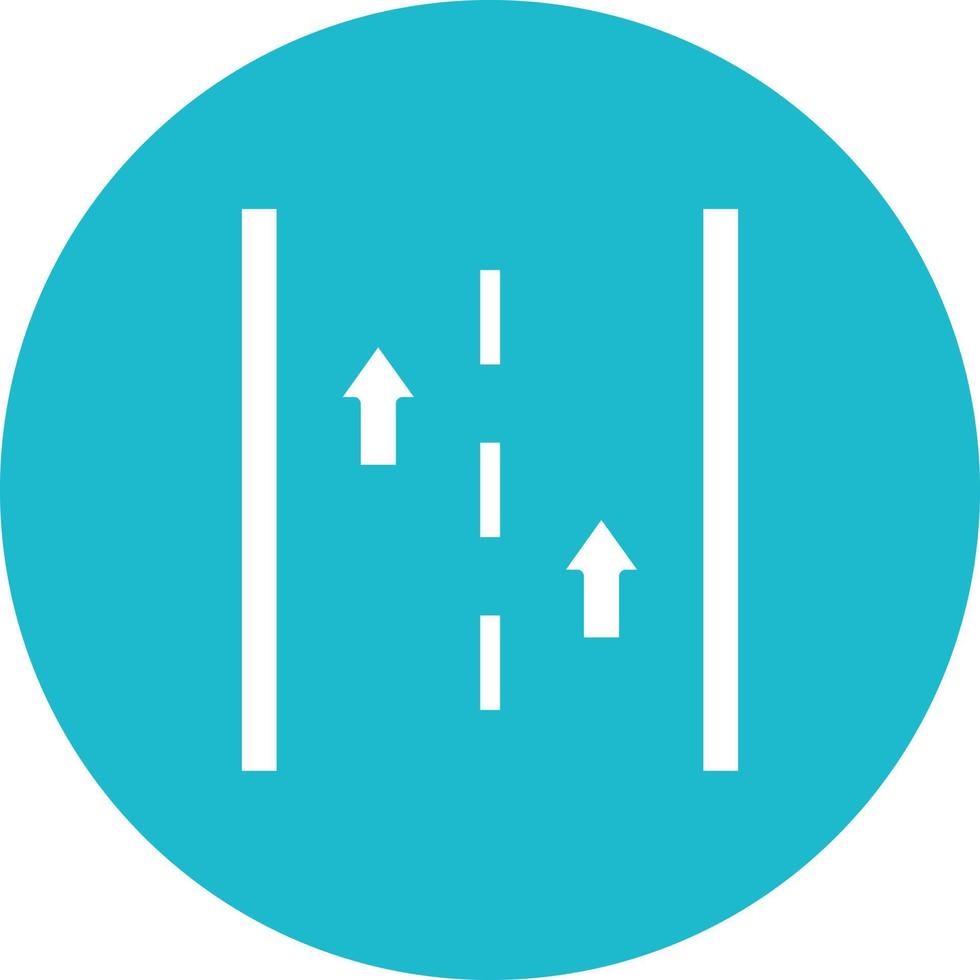 Runway Glyph Circle Background Icon vector