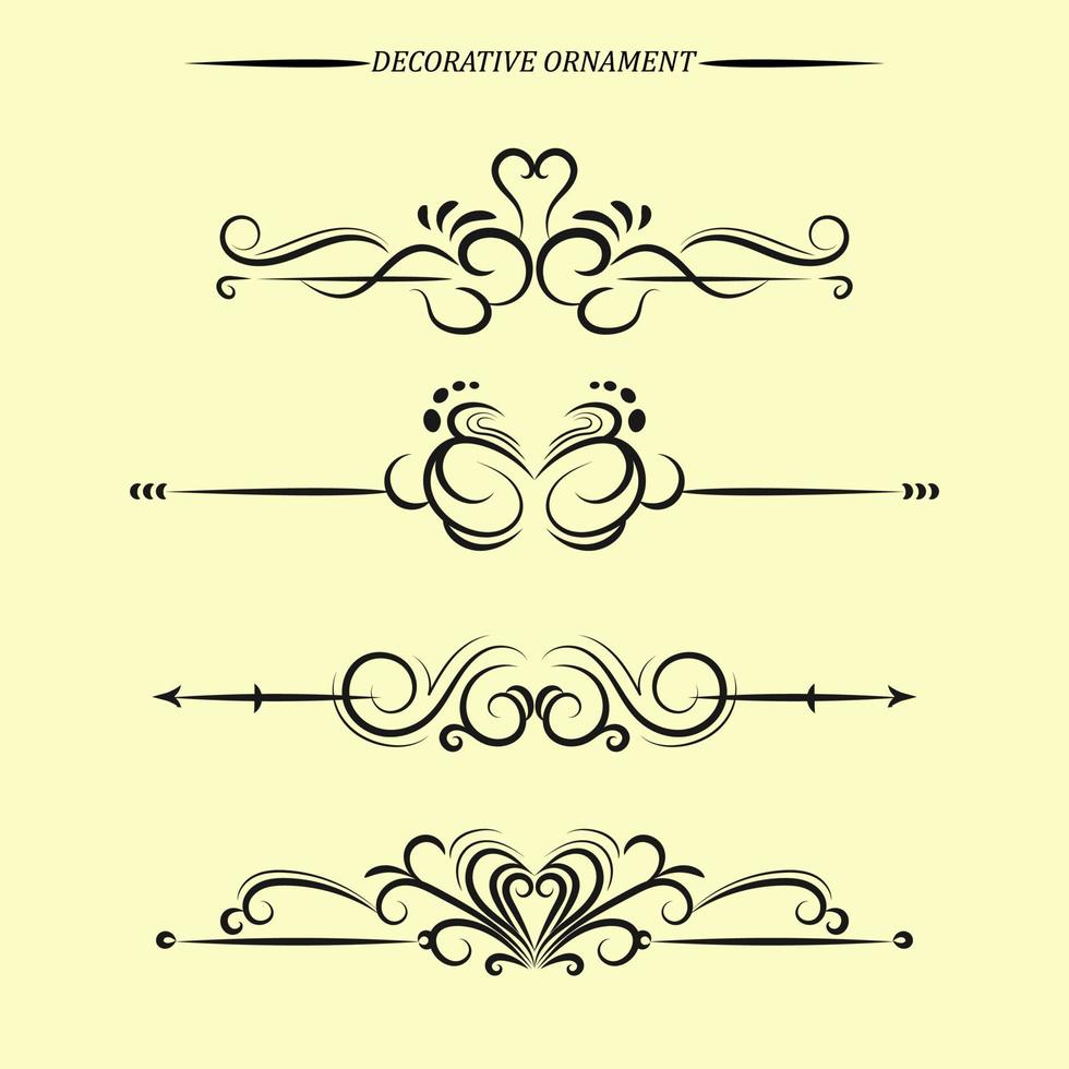 Decorative divider element style collection vector