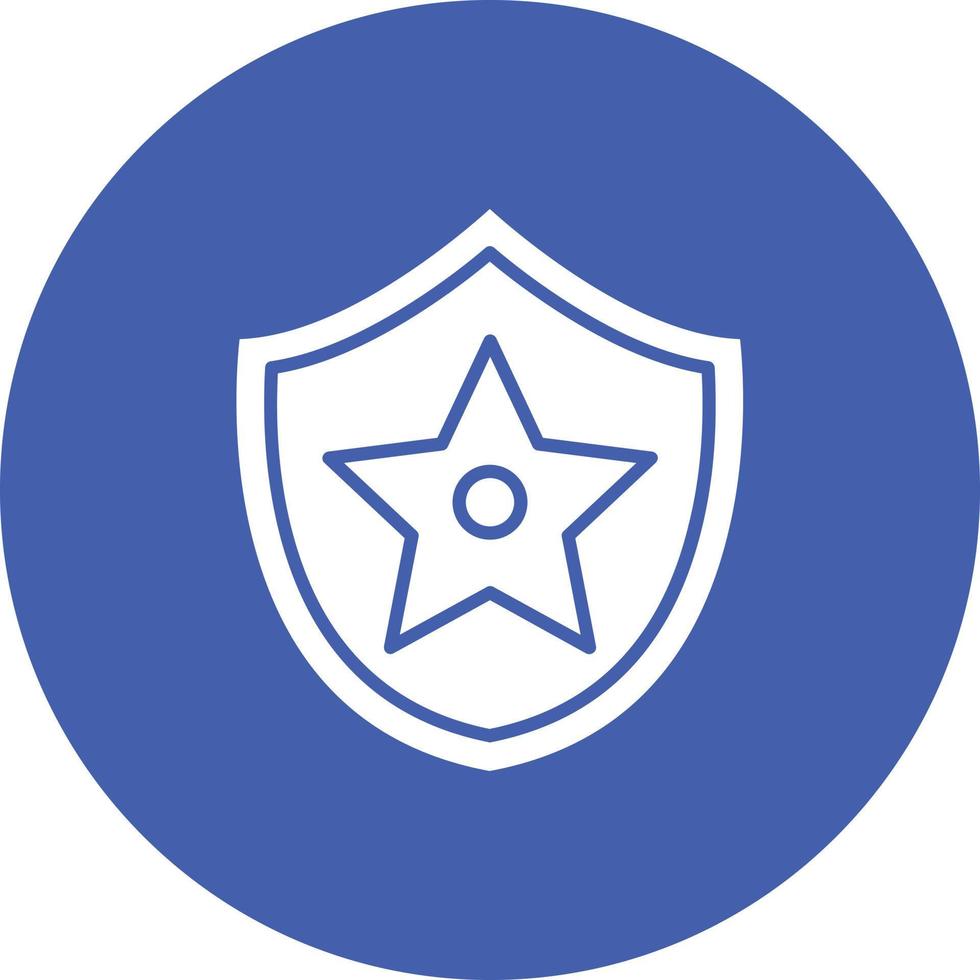 Sheriff Glyph Circle Background Icon vector