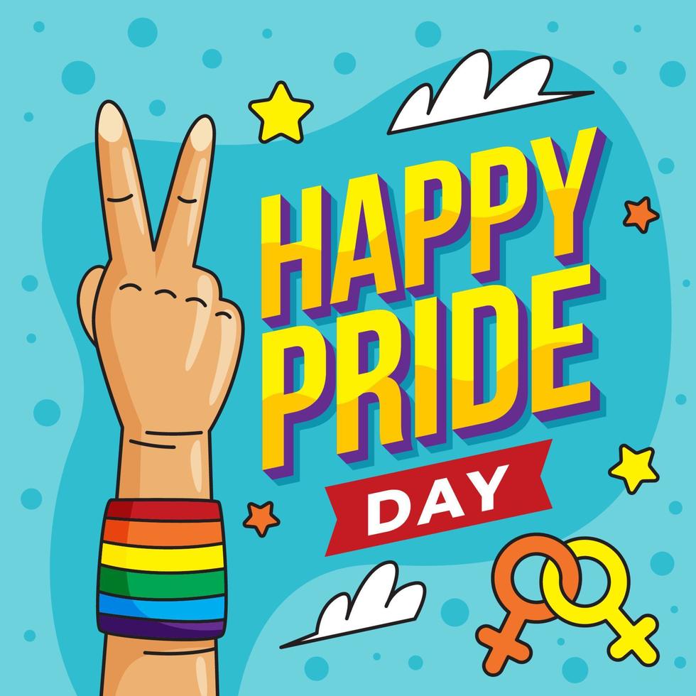 Happy Pride Day Concept vector