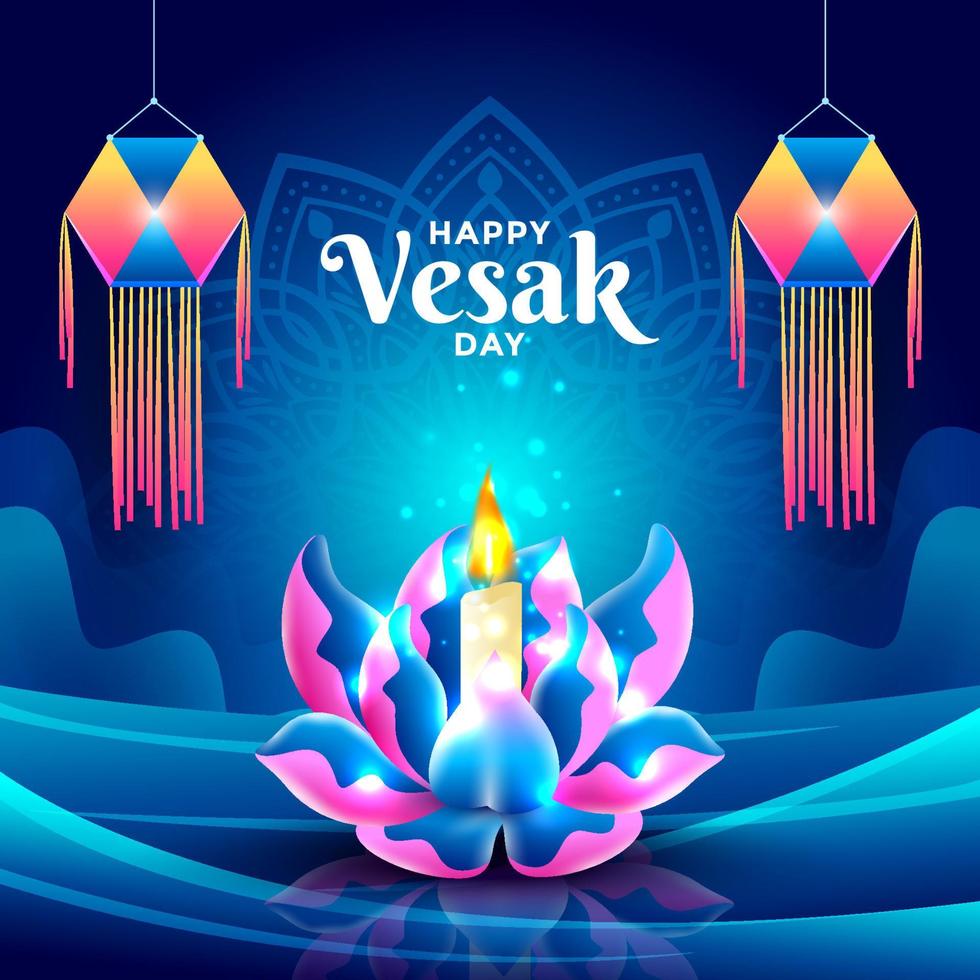 Happy Vesak Background vector