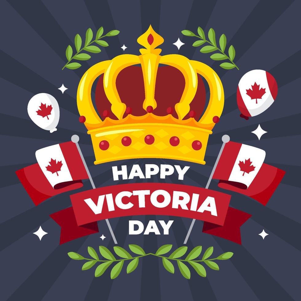 Happy Victoria Day Concept vector