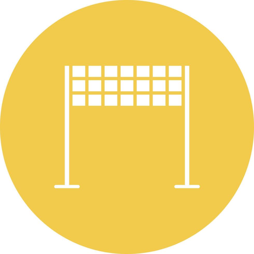Finish Line Glyph Circle Background Icon vector