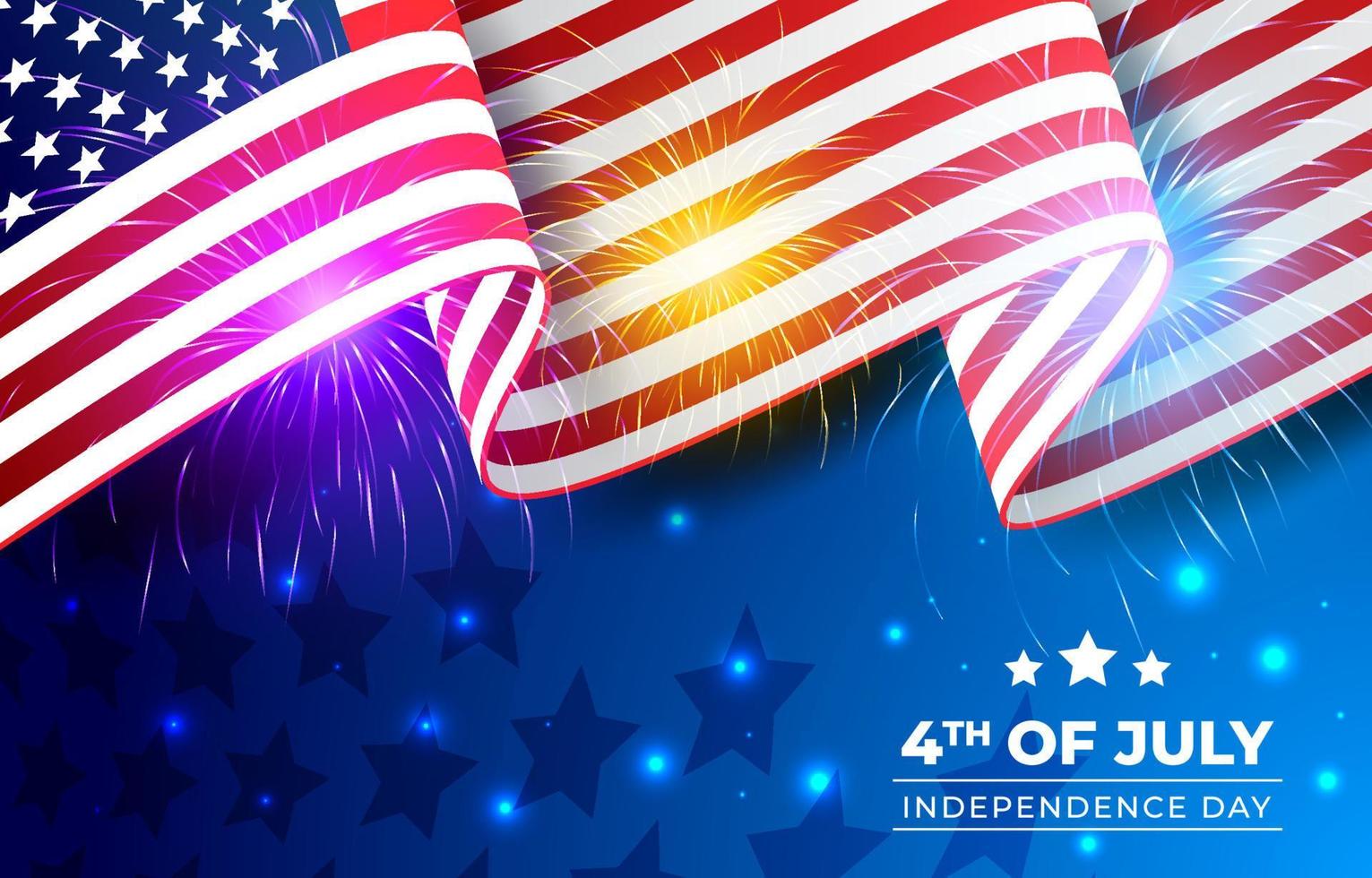 4th of July Background vector