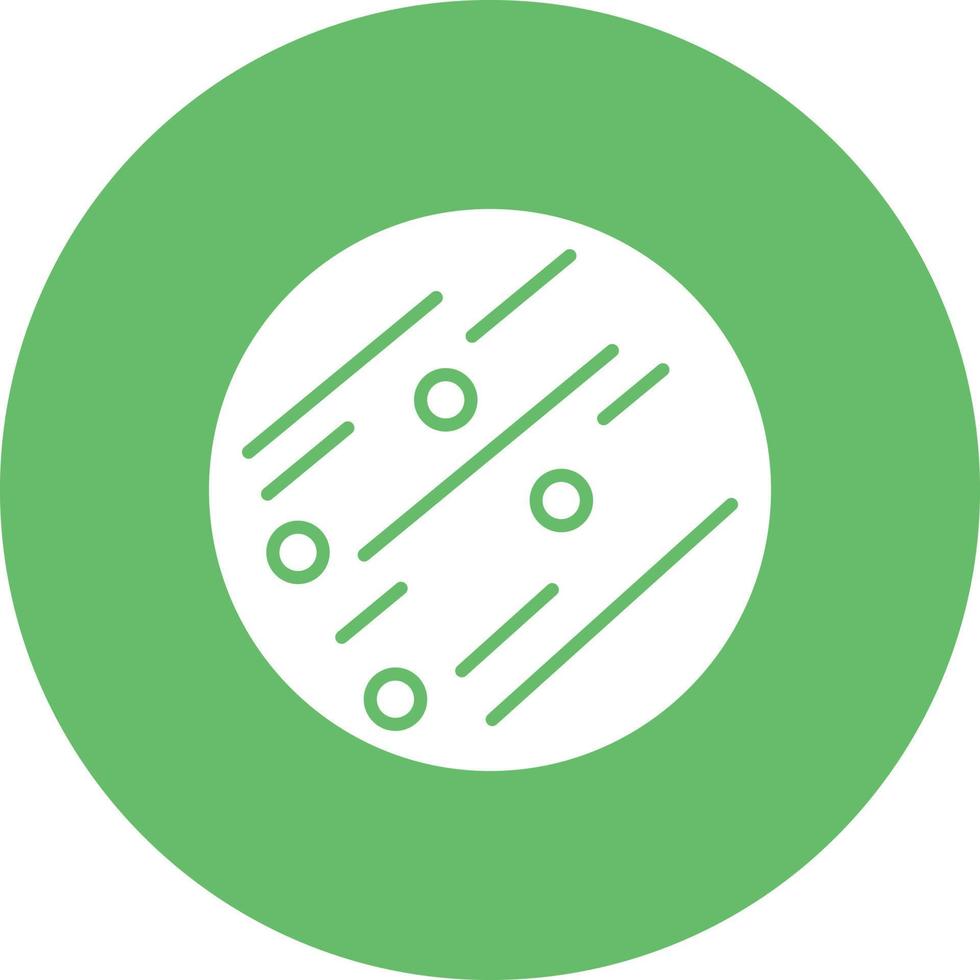 Jupiter Glyph Circle Background Icon vector