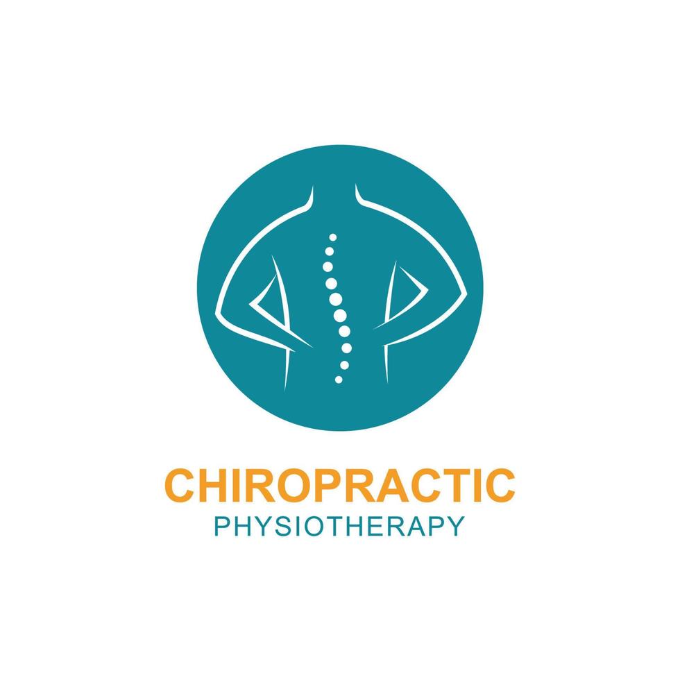 Chiropractic symbol vector icon design illustration template