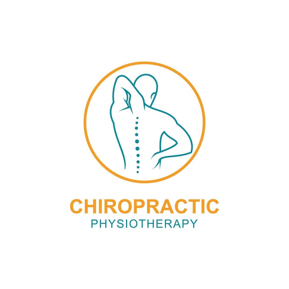 Chiropractic symbol vector icon design illustration template