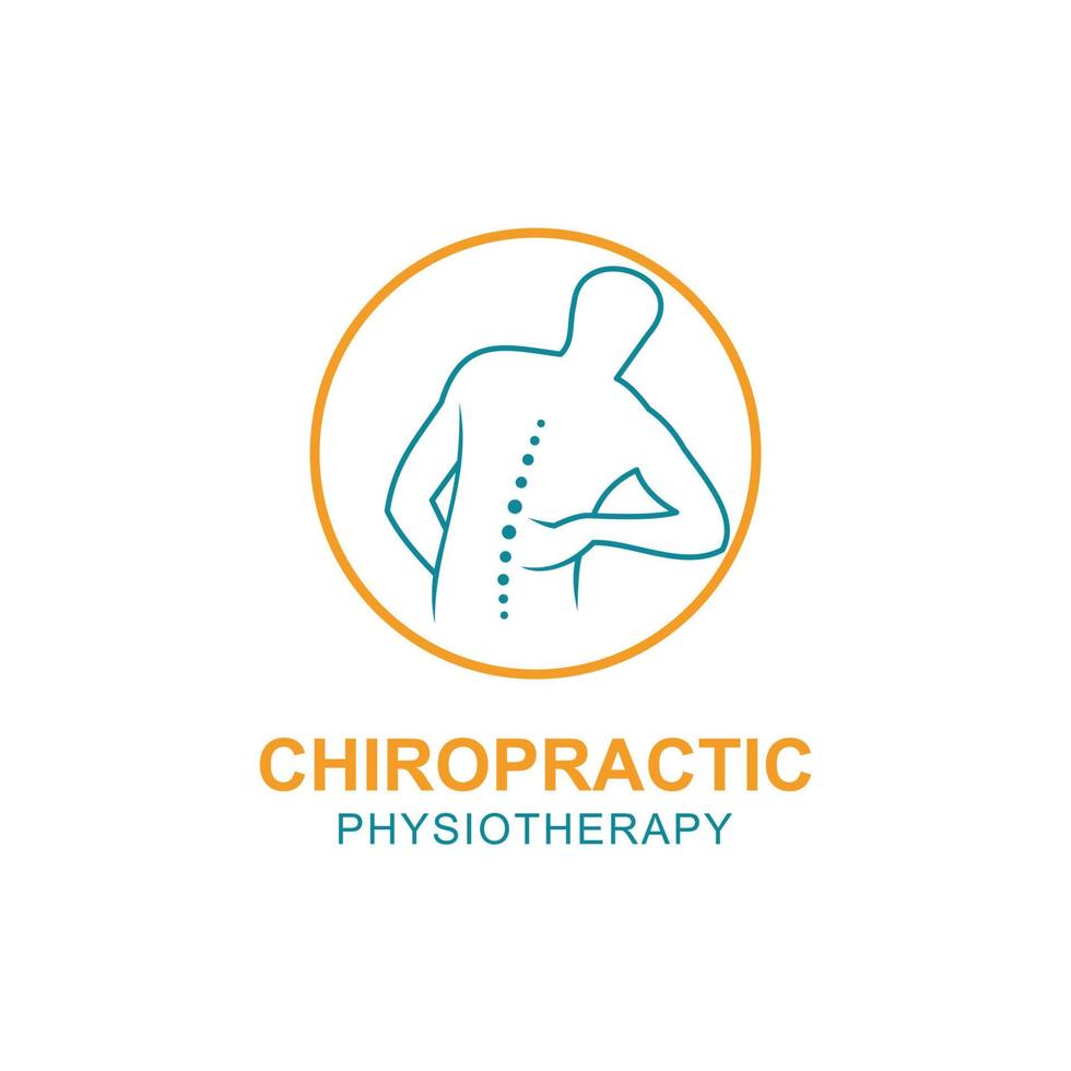 Chiropractic symbol vector icon design illustration template