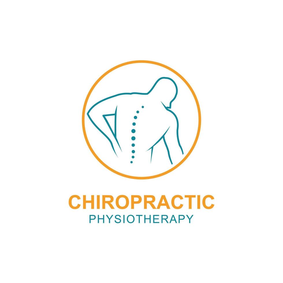 Chiropractic symbol vector icon design illustration template