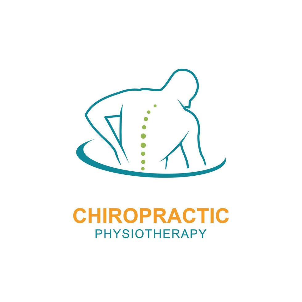 Chiropractic symbol vector icon design illustration template